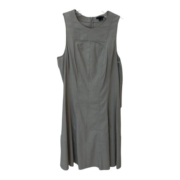 Theory Dresses & Skirts - Theory dress, linen with spandex, sleeveless a-line, natural taupe color, Sz 8